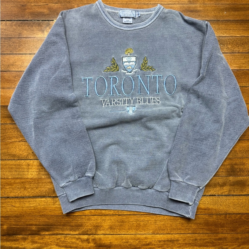 Vintage 90s Campus Crew Non-Fiction Toronto University Varsity Blues Crewneck